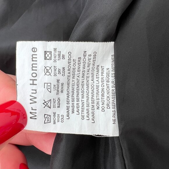 Mr. Wu Homme Men's Military-Inspired Olive Green Field Jacket Size L *Runs small - Picture 6 of 16